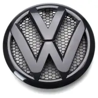 ORIGINAL VW Emblem Logo Kühlergrill Schwarz Ø 17cm Transporter T5 vorne 7E0853601D 041