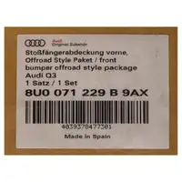 ORIGINAL Audi Stoßfänger Grill Aerodynamik Q3 8U bis 05.2012 vorne 8U0071229 9AX