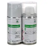 ORIGINAL Skoda Autolack Lackspray Set Moon White met. LS9R 3T0050200A S9R