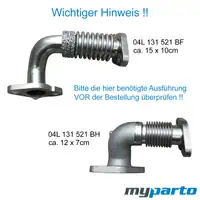 ORIGINAL VW Verbindungsrohr Crafter Multivan Transporter T6 2.0 TDI 04L131521BH