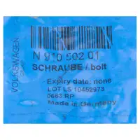 ORIGINAL VW Audi Schraube Zahnrad Nockenwelle M12x1,25x30 N91050201