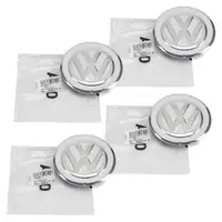 4x ORIGINAL VW Silber Weiss Nabendeckel Nabenkappe Felgendeckel UP 1S0601149D CIX