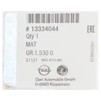 ORIGINAL Opel Textilmatte Fußmatte Automatte Astra J vorne links 13334044