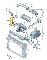 ORIGINAL Audi Cupra Ansaugluftführung Ansaugrohr RS3 8Y TT RS Formentor 2.5 VZ5 07K133359H