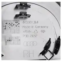 ORIGINAL Audi Endrohrblende A6 (C8) PR-Nr. 2K3 hinten rechts 4K0807812B T94