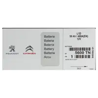 ORIGINAL PSA Opel Autobatterie Batterie Starterbatterie 12V 50Ah 480A 5600.TN