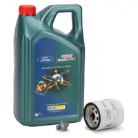 5L 5 Liter ORIGINAL Ford CASTROL Motoröl Öl MAGNATEC E 5W20 + Ölfilter 2468342