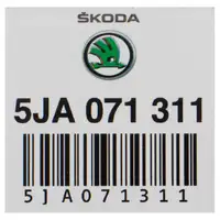 ORIGINAL Skoda Blende Zierleiste Stoßstange Chrom Rapid NH vorne unten 5JA071311