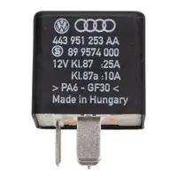 ORIGINAL VW Audi Skoda Arbeitskontaktrelais Relais Pumpe 219 Passat 3B Touareg 443951253AA