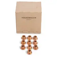 10x ORIGINAL AUDI VW Mutter Abgaskrümmer M8x1,25 SW12 mit Flansch Ø 16,3mm N90894601