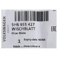 ORIGINAL VW Scheibenwischer Heckwischer Wischerblatt Wischer Golf 8 hinten 5H6955427