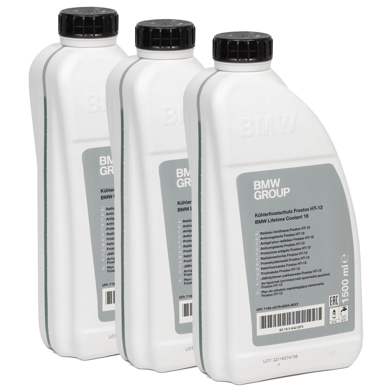 3x 1,5 Liter ORIGINAL BMW Frostschutz Kühlerfrostschutz HT-12 83195A42DF3