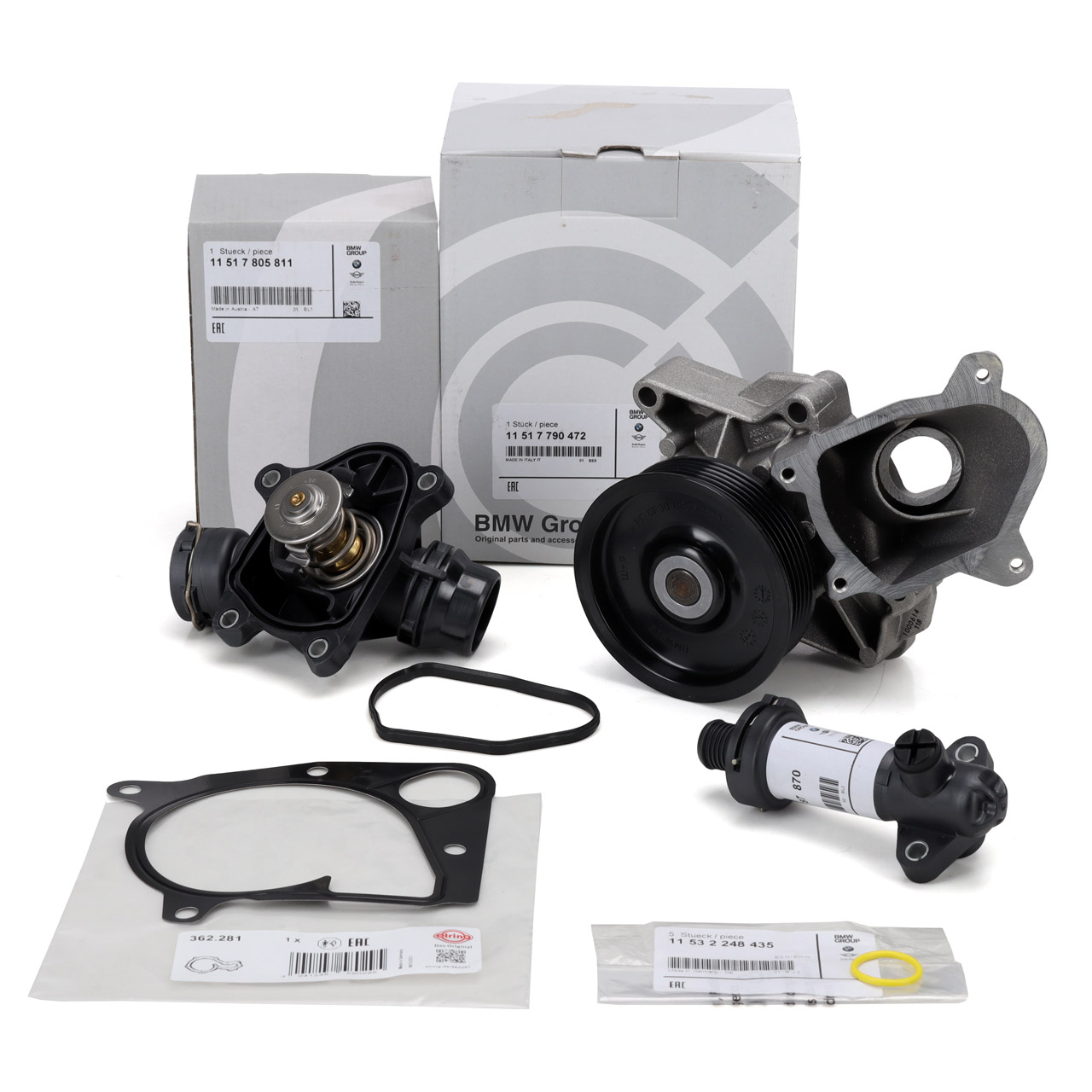 BEHR / MAHLE Thermostat + AGR Thermostat + Dichtung BMW E87 E46 E90-E92 E60  E61 M47 M57 