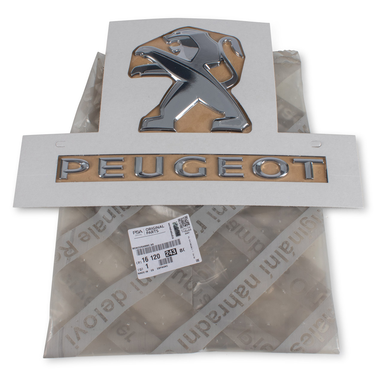 ORIGINAL Peugeot Emblem Logo Schriftzug Heckklappe Boxer 1612024380