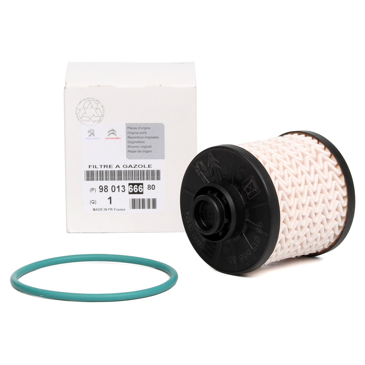 ORIGINAL Citroen Peugeot Kraftstofffilter Dieselfilter 1.6 / 2.0 HDi 9801366680