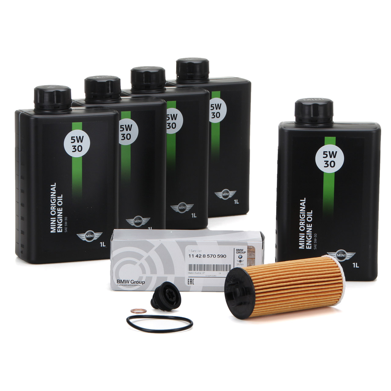 5 Liter ORIGINAL MINI Motoröl ÖL 5W30 LL-04 Longlife-04 + Ölfilter 11428570590