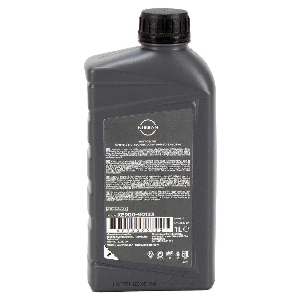 1L 1 Liter ORIGINAL Nissan 0W-20 SN/GF-5 Motoröl API SN ILSAC GF-5 KE900-90133