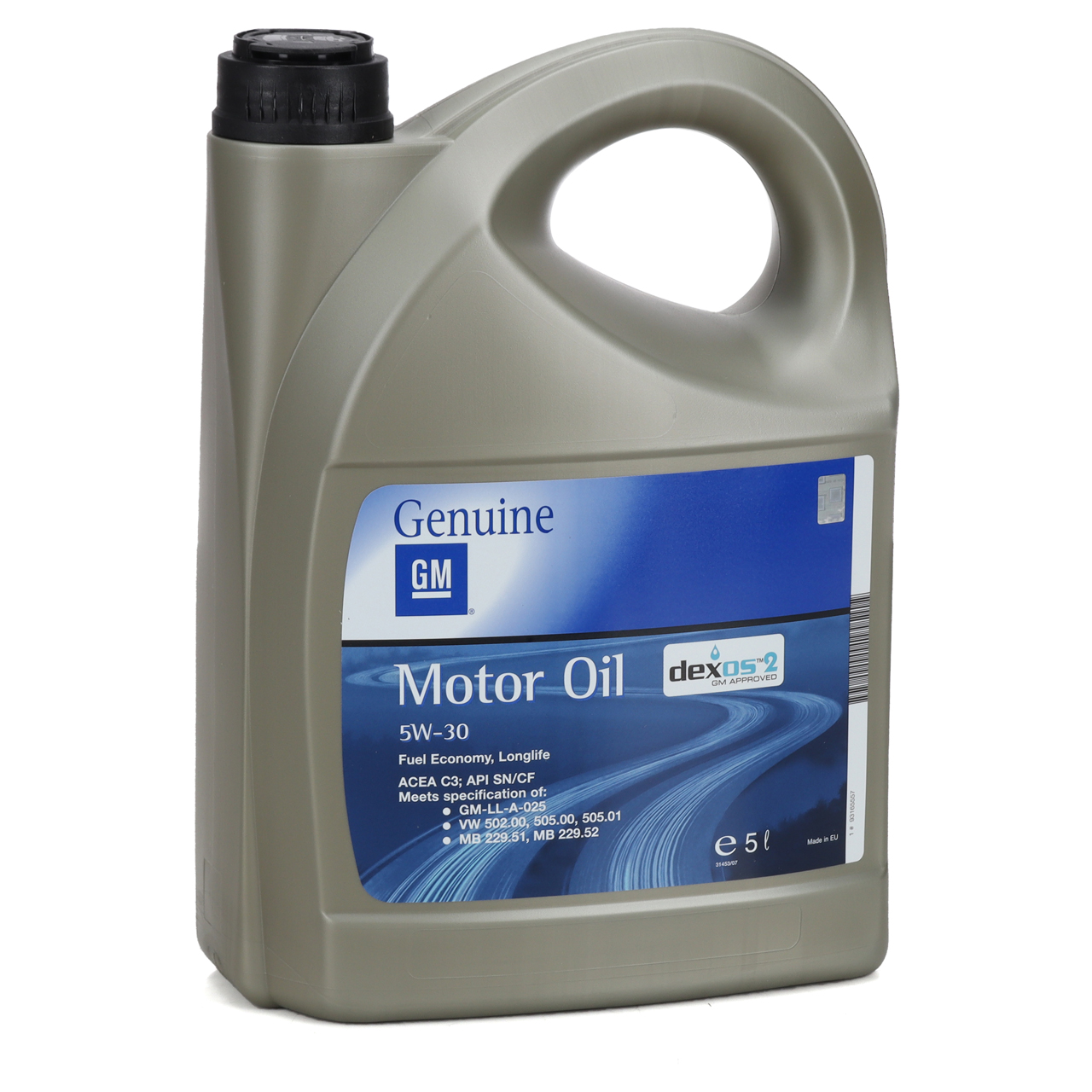 5L 5 Liter ORIGINAL GM Opel 5W-30 dexos2 Longlife Motoröl GM-LL-A-025/B-025 93165557