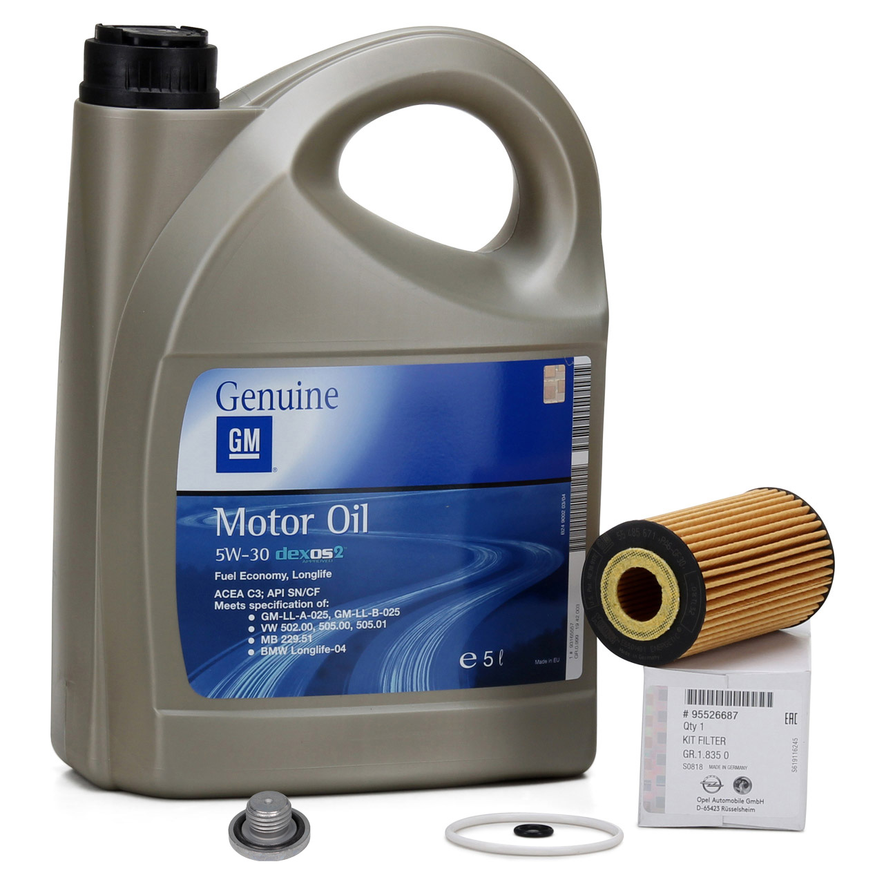 Inspektionspaket Wartungspaket Filterset mit 5 L Motoröl Longlife