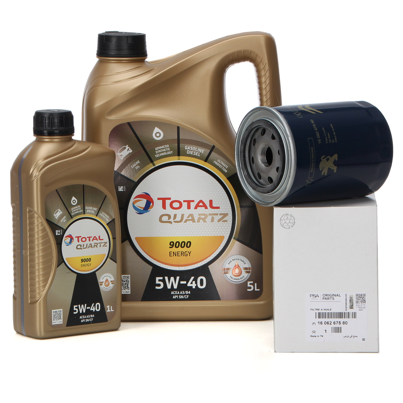 Total QUARTZ 9000 ENERGY 5W-40 Motor Oil 1 Liter Can best price