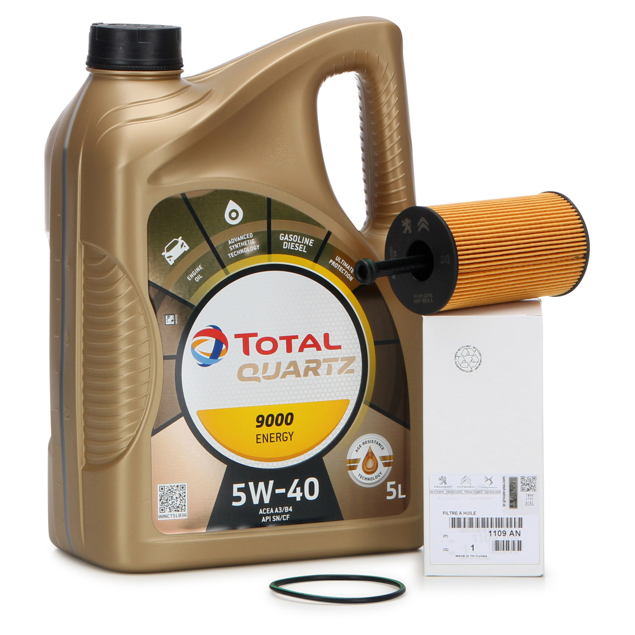 Total Quartz 9000 5W40 How clean is engine oil? Test 100°C 