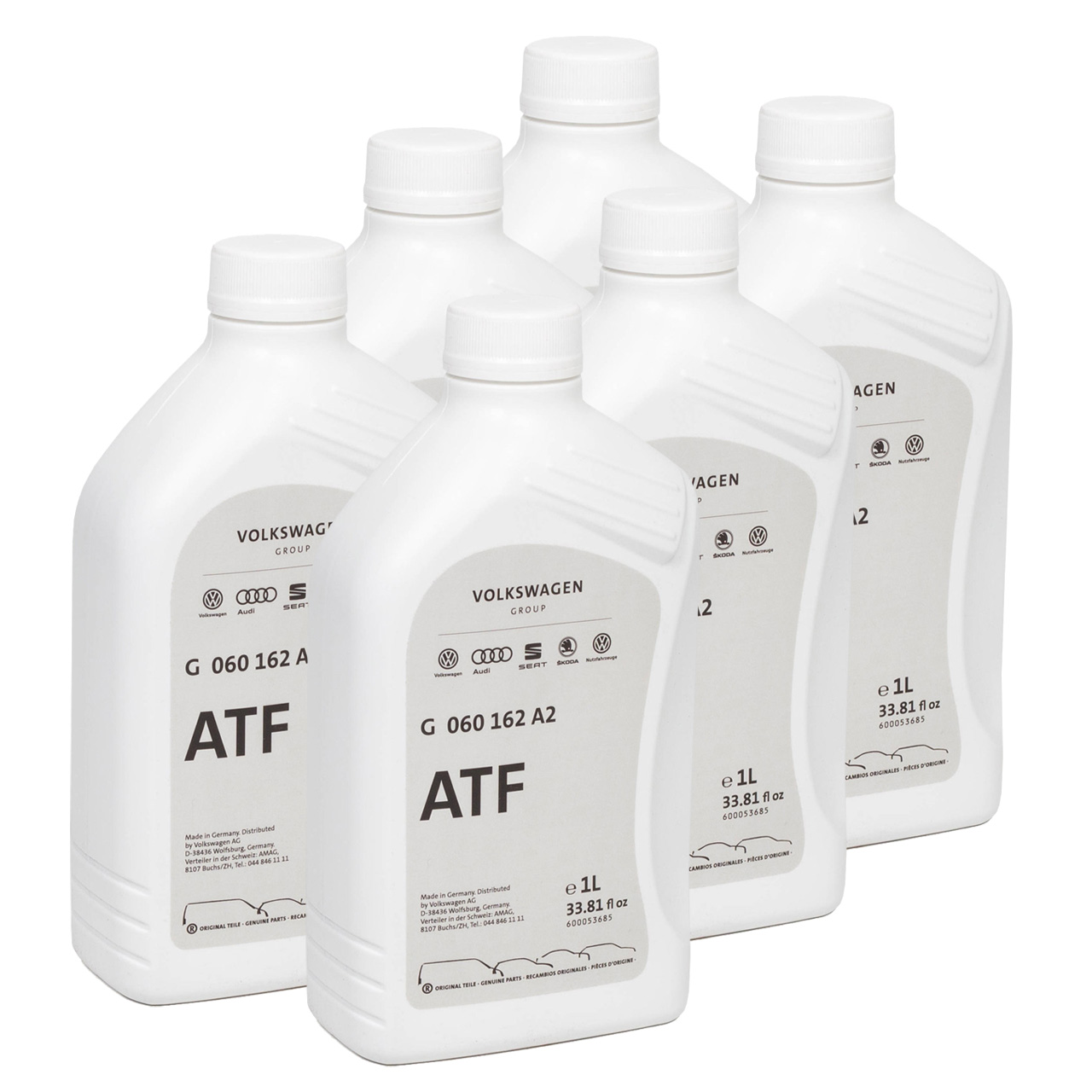 6L 6 Liter ORIGINAL VW Automatikgetriebeöl ATF Getriebeöl FLUID G060162A2