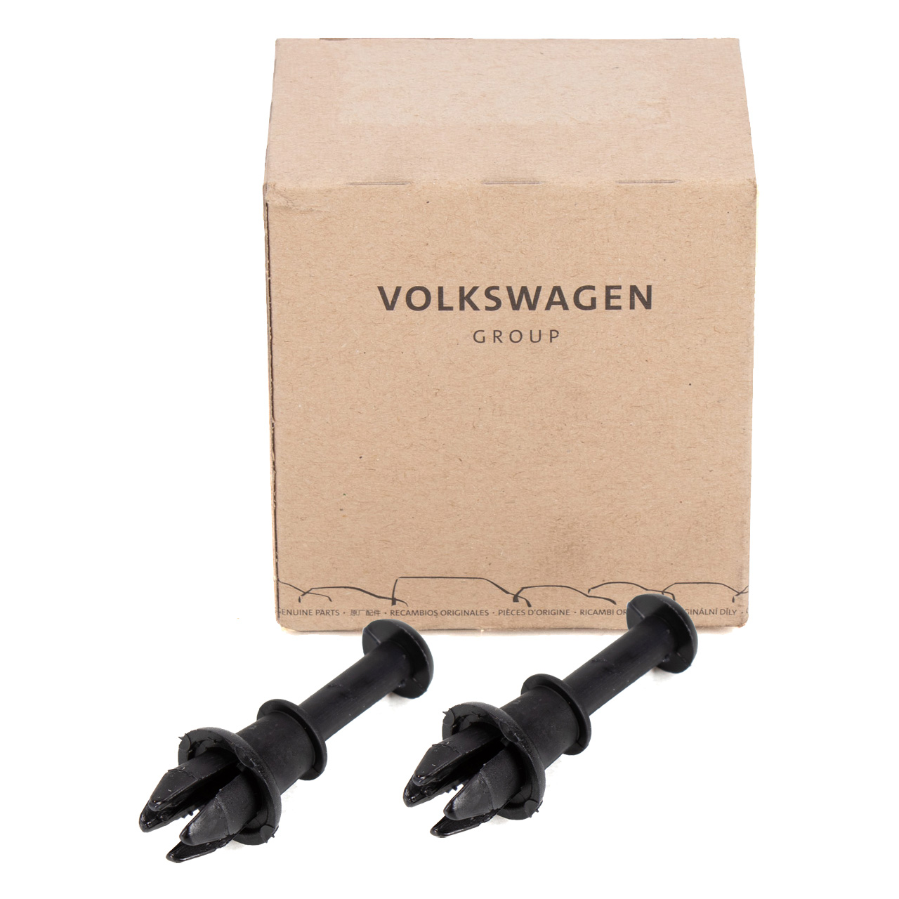 2x ORIGINAL VW Audi Seat Halter Haken Befestigung Hutablage Kofferraumabdeckung 1M6867574A