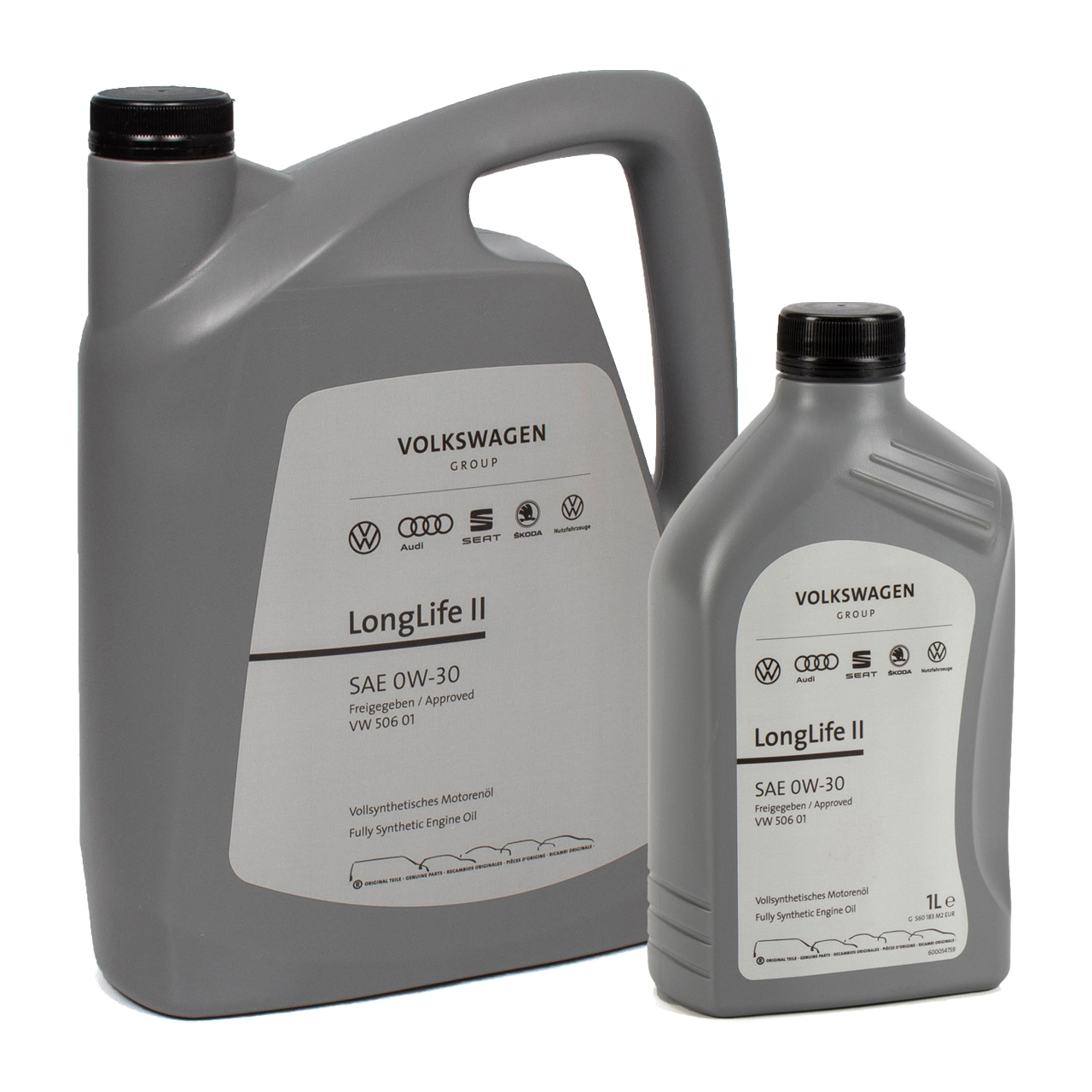 5 Liter ORIGINAL VW Motoröl Öl 0W30 LONGLIFE II VW 506.01 R5 V10 TDI GS60183M3