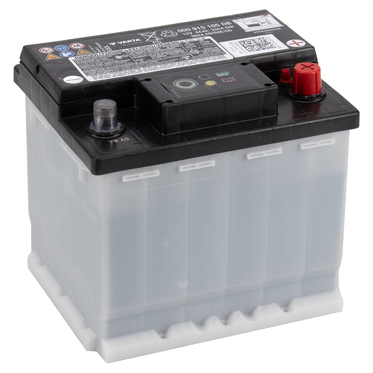 ORIGINAL VW Autobatterie Batterie Starterbatterie 12V 44Ah 220A 000915105DB