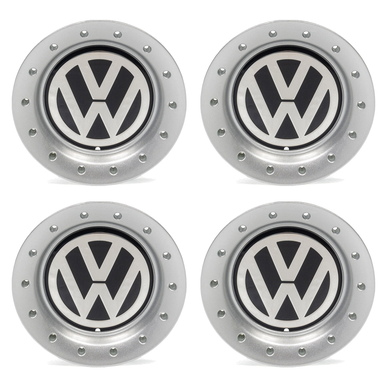 4x ORIGINAL VW BRANDS HATCH Nabendeckel Felgendeckel Golf 4 Bora 1J0601149N JWZ