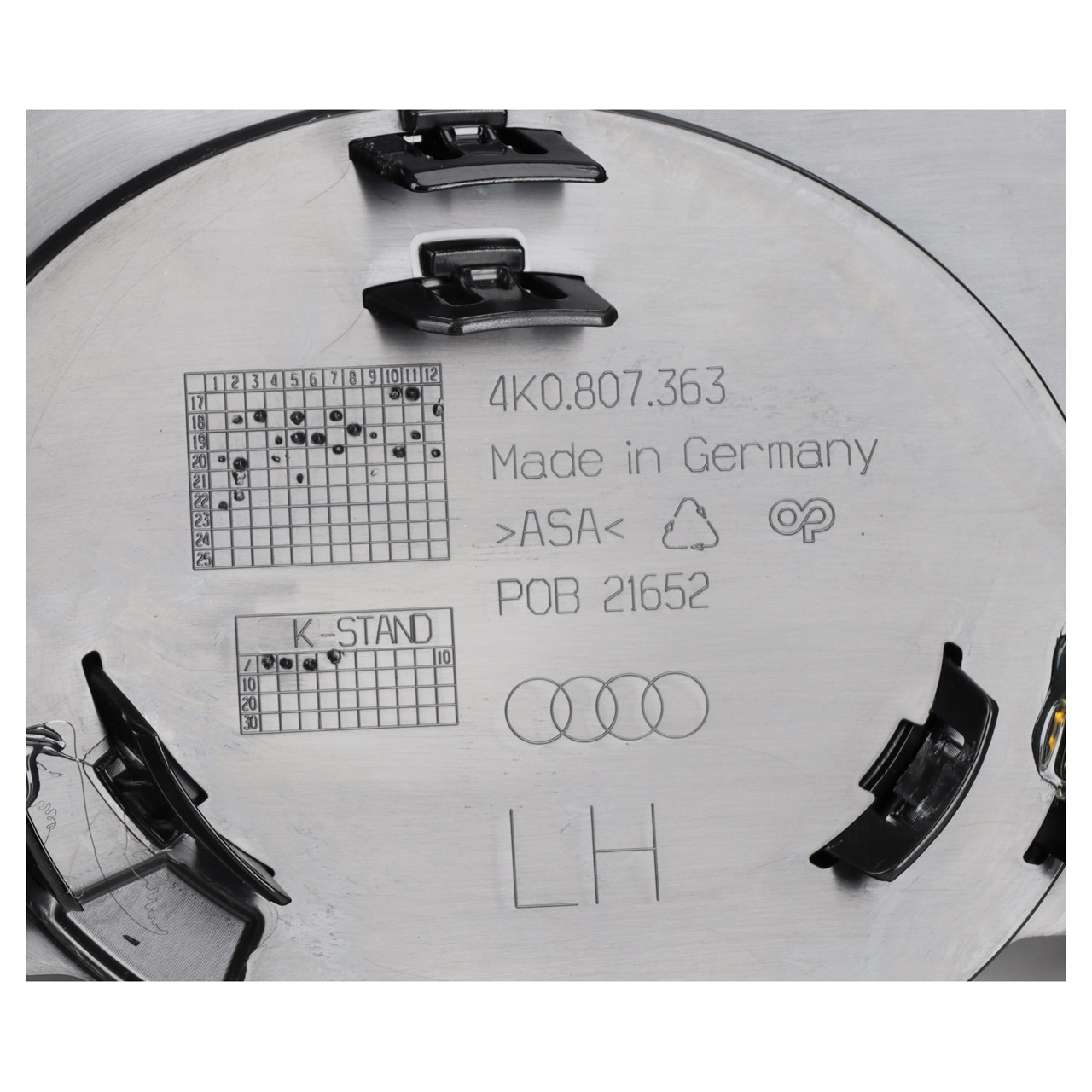 ORIGINAL Audi Endrohrblende A6 (C8) PR-Nr. 2K3 hinten links 4K0807811B T94