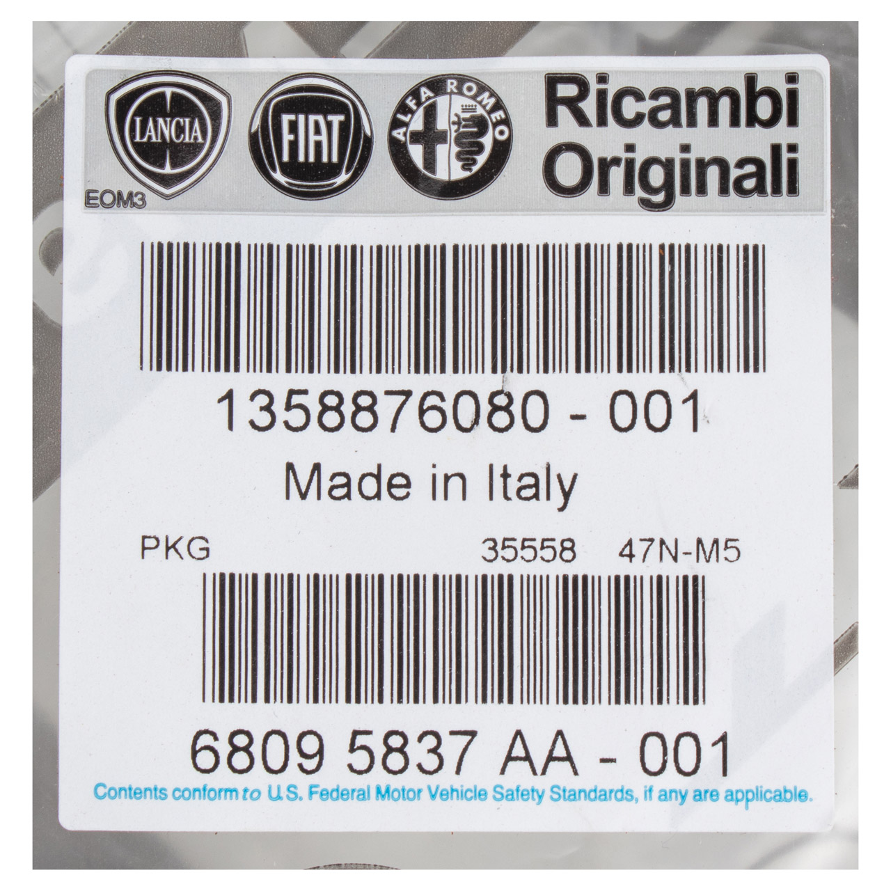 1x ORIGINAL Fiat Radnabendeckel Blende 16 Zoll Silber Ducato 250 1358876080