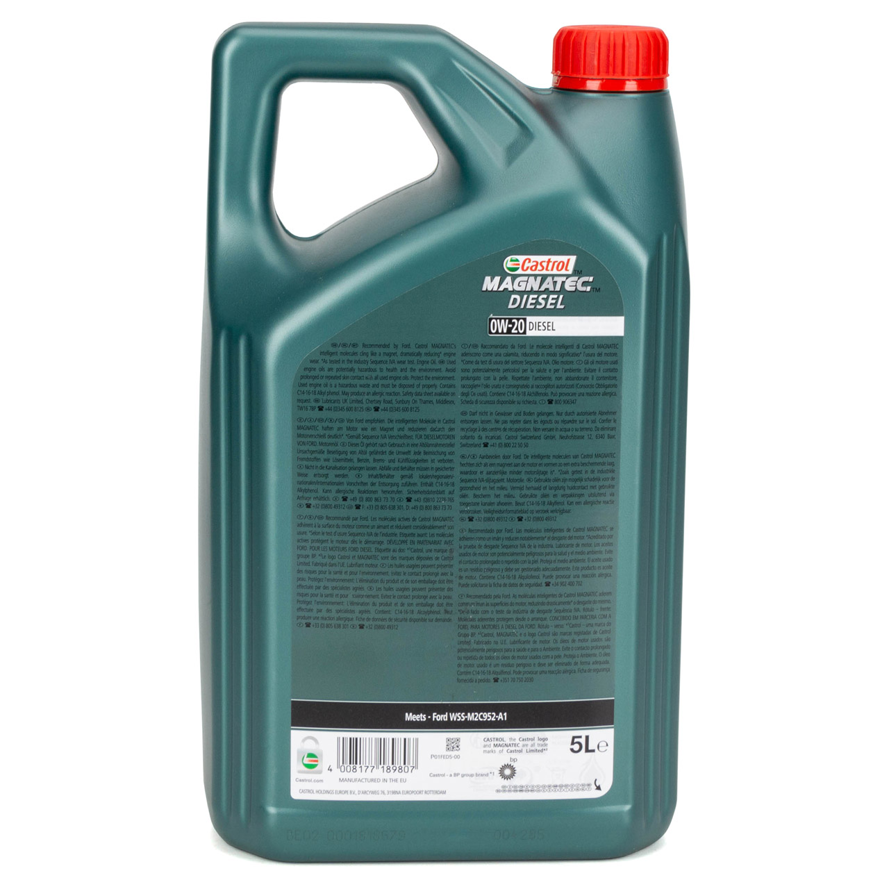 10L 10 Liter ORIGINAL Ford CASTROL MAGNATEC DIESEL 0W-20 WSS-M2C952-A1 15D5EC