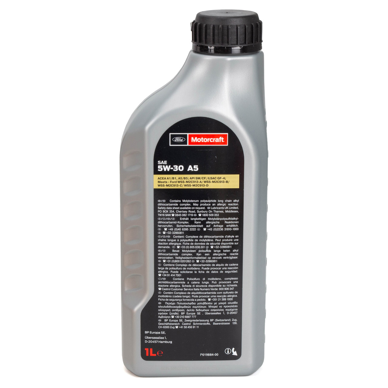 1L 1 Liter ORIGINAL Ford MOTORCRAFT A5 Motoröl Öl 5W-30 5W30 WSS-M2C913 15F1CE