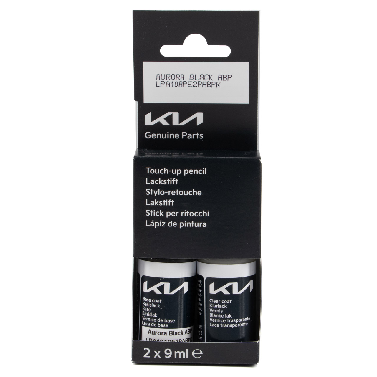 ORIGINAL Kia Lackstift Set Aurora Black ABP + Klarlack 2x 9ml LPA10APE2PABPK MHD 10.2026