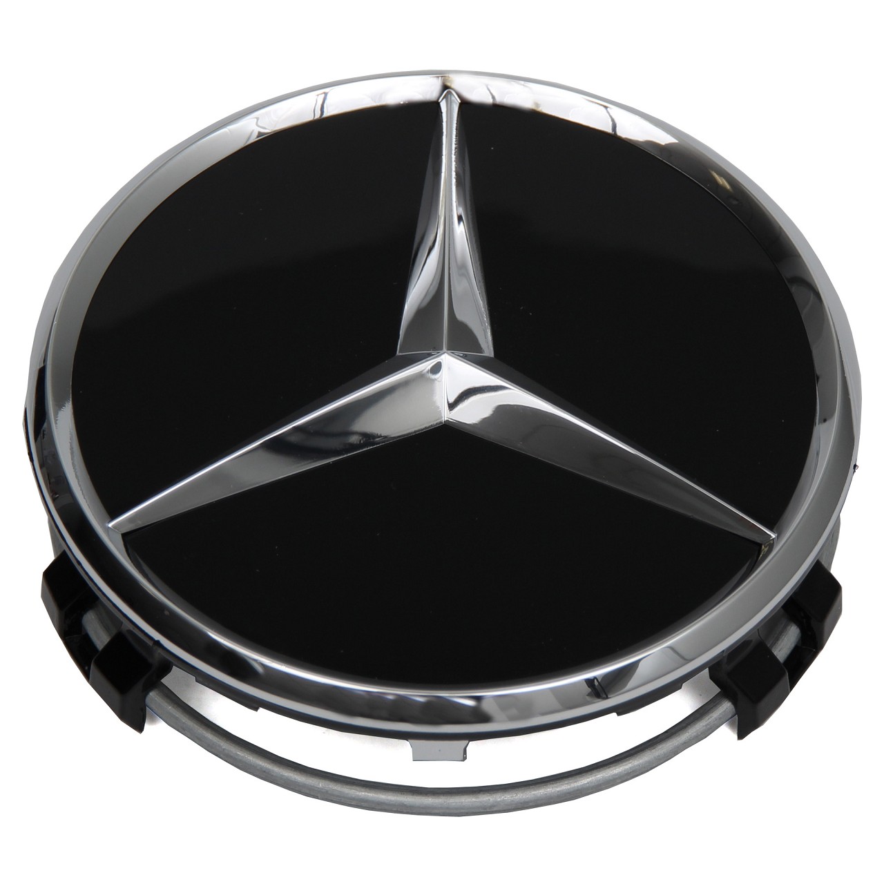 1x ORIGINAL Mercedes-Benz Nabendeckel Felgendeckel Ø 75 mm SCHWARZ W204 W205 W206 66470200