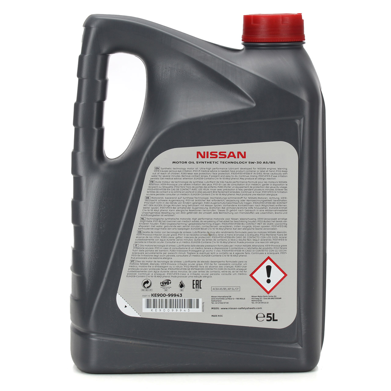 5L 5Liter ORIGINAL Nissan Motoröl Öl 5W-30 5W30 ACEA A5/B5 API SL/CF KE900-99943