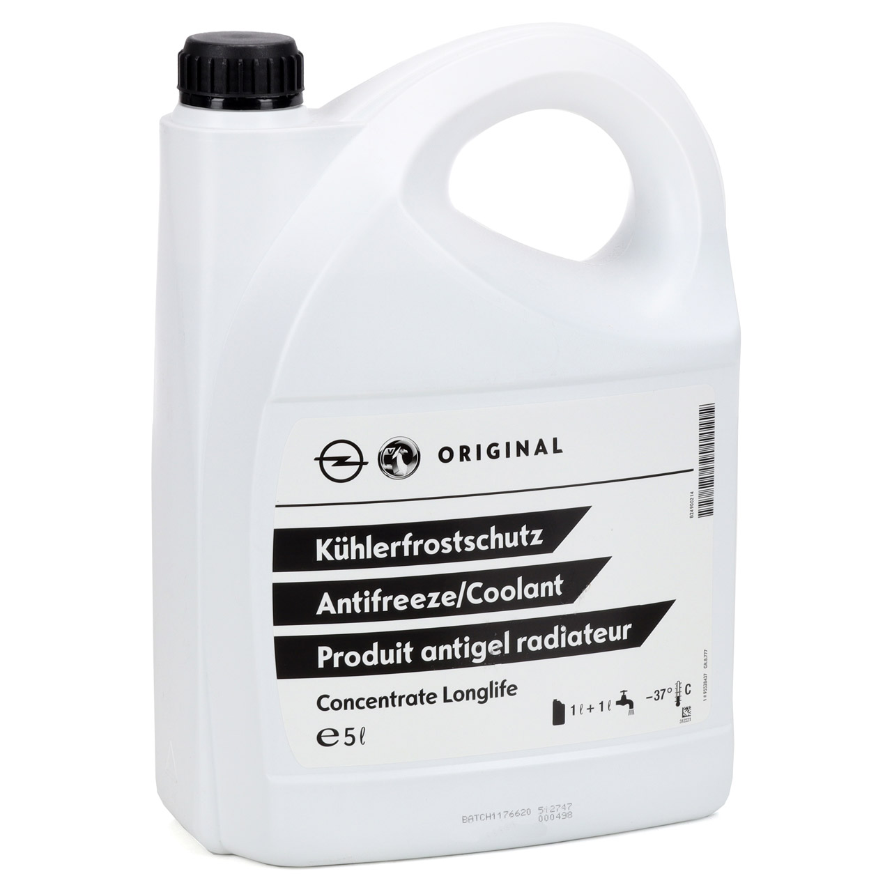 5L ORIGINAL Opel Kühlerfrostschutz DEX-COOL Concentrate Longlife GRÜN/BLAU 95528437