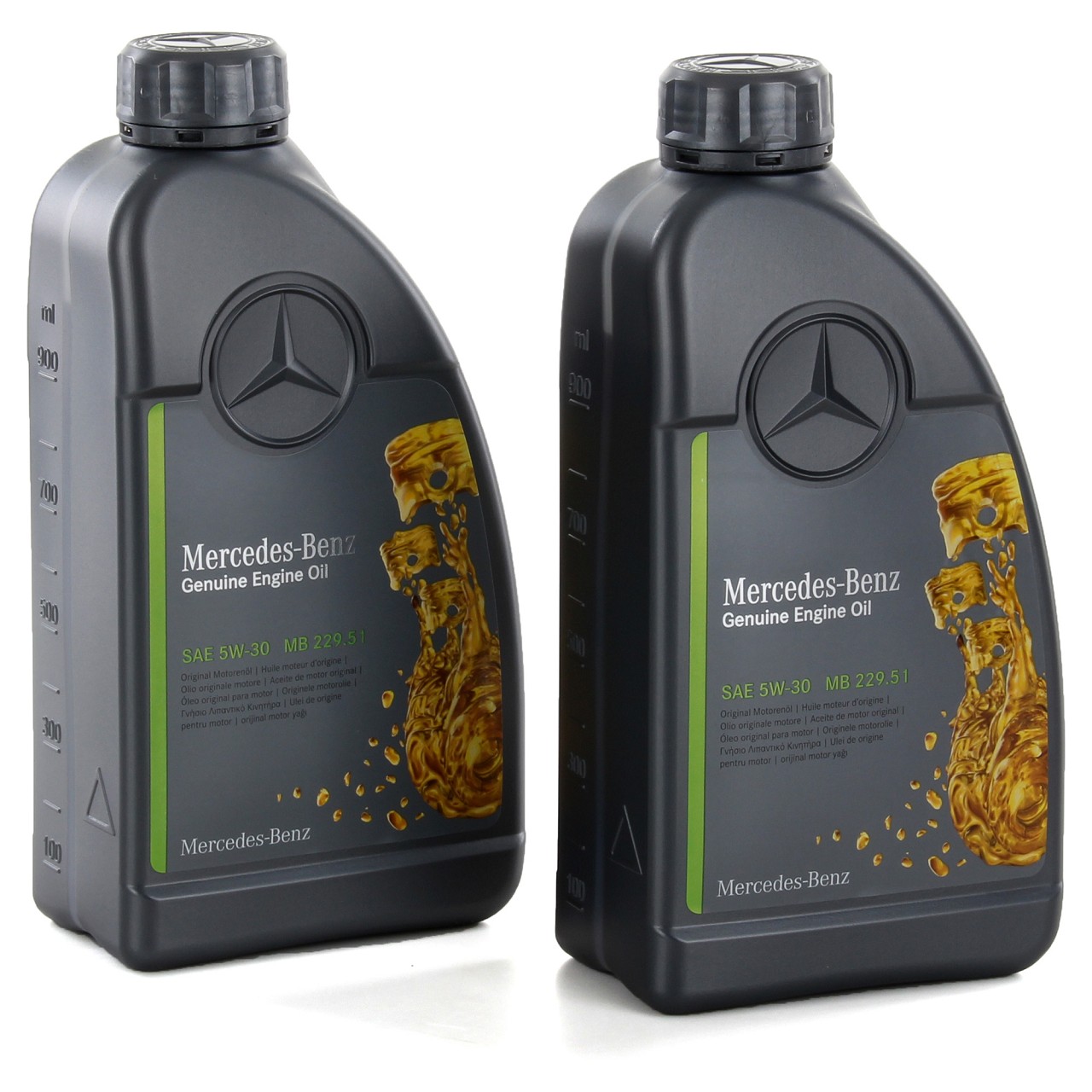 2L 2 Liter ORIGINAL Mercedes-Benz Motoröl Öl 5W-30 MB 229.51 000989320911