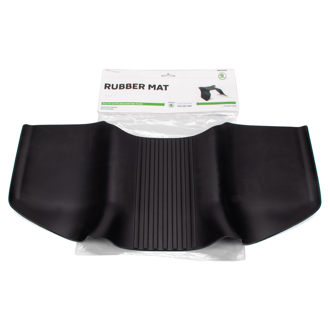 ORIGINAL Skoda Gummimatte für Mitteltunnel Superb 3 (3V3 3V5) hinten mitte 3V0061580