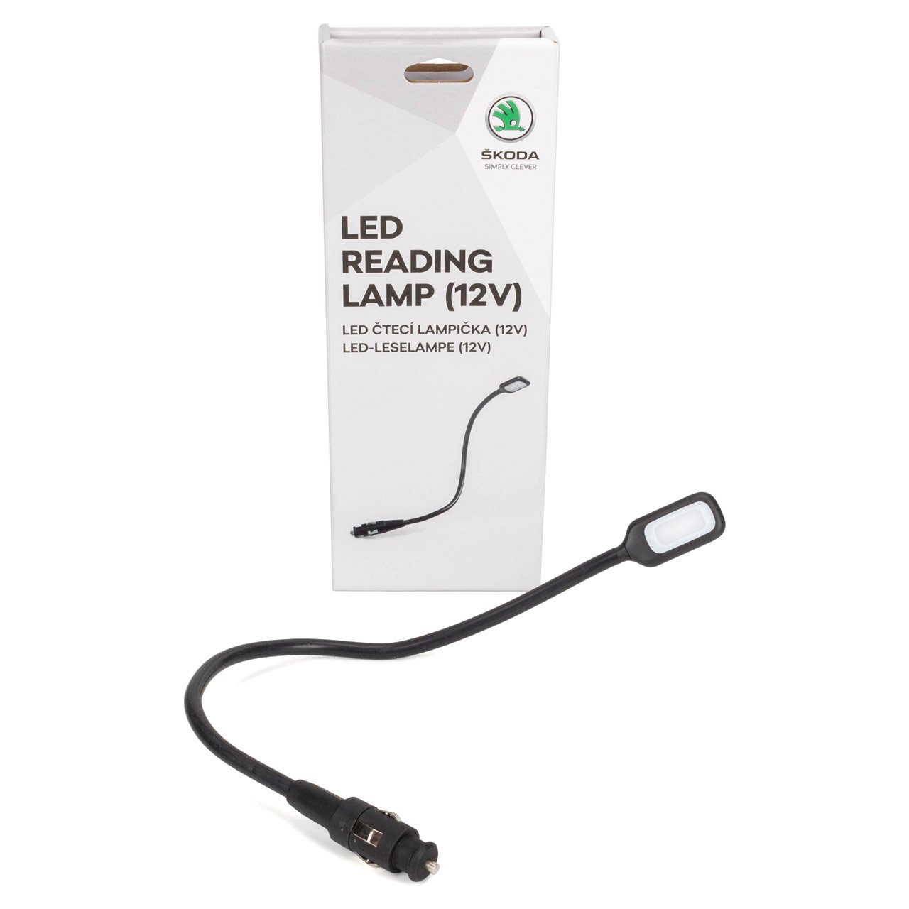 ORIGINAL Skoda LED Leseleuchte 20 Lumen für Autos mit 12V-Steckdose 000069690L