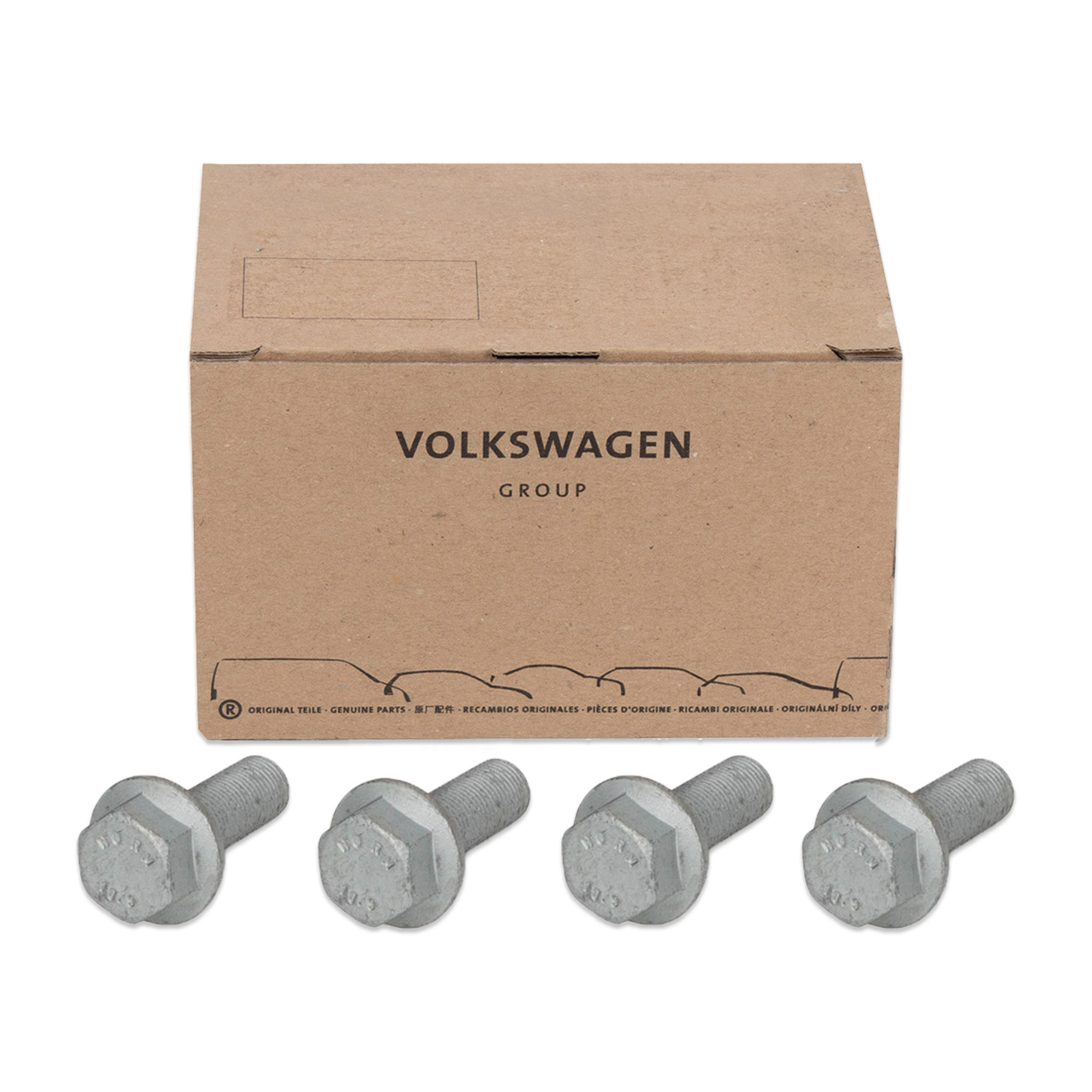 4x ORIGINAL VW Schraube Bolzen Bremsträger M16x45 Multivan T7 Amarok Crafter N10821401