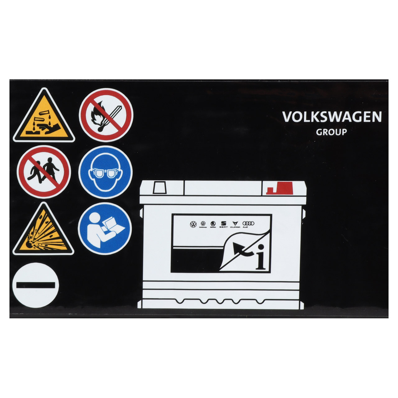 ORIGINAL VW Autobatterie Batterie Starterbatterie 12V 85Ah 450/760A 000915089H