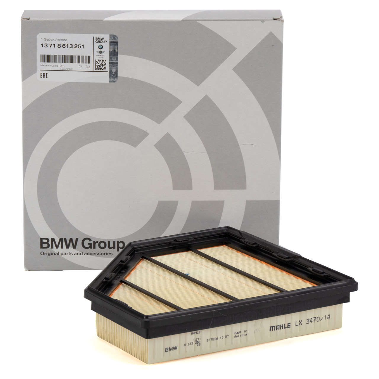 ORIGINAL BMW Luftfilter 5er G30 M 550i 7er G11 750i X7 G07 M 50i rechts 13718613251