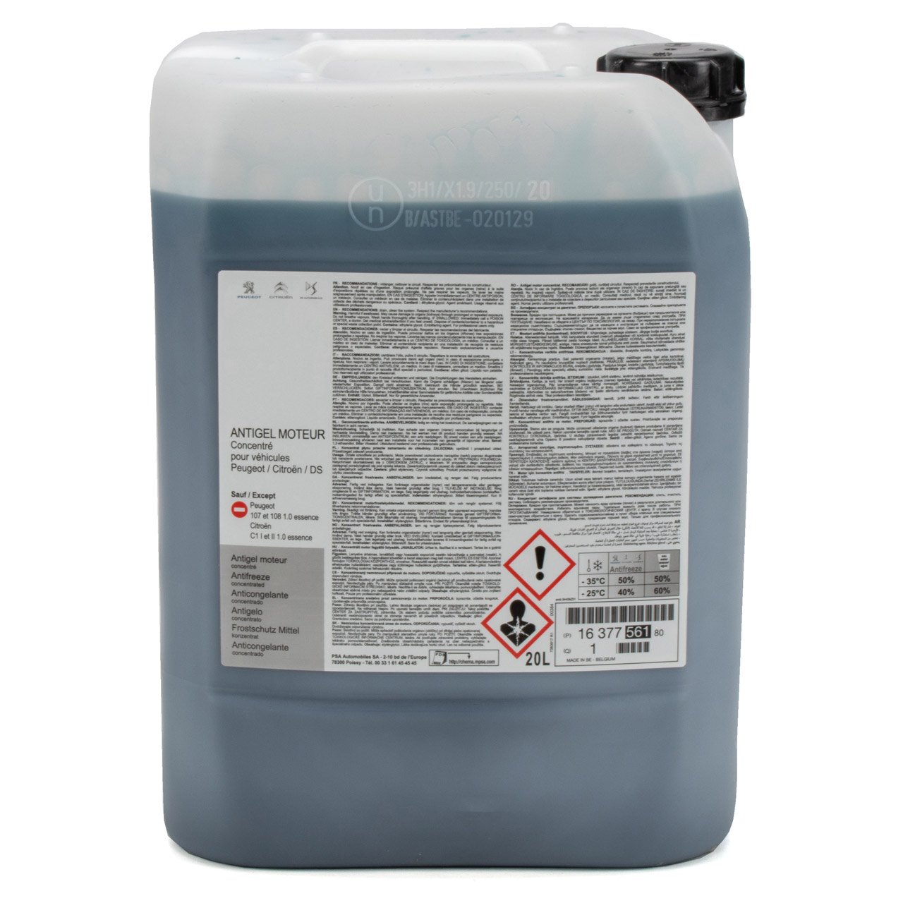 20L 20 Liter ORIGINAL PSA Kühler- Frostschutz Konzentrat GRÜN/BLAU 1637756180