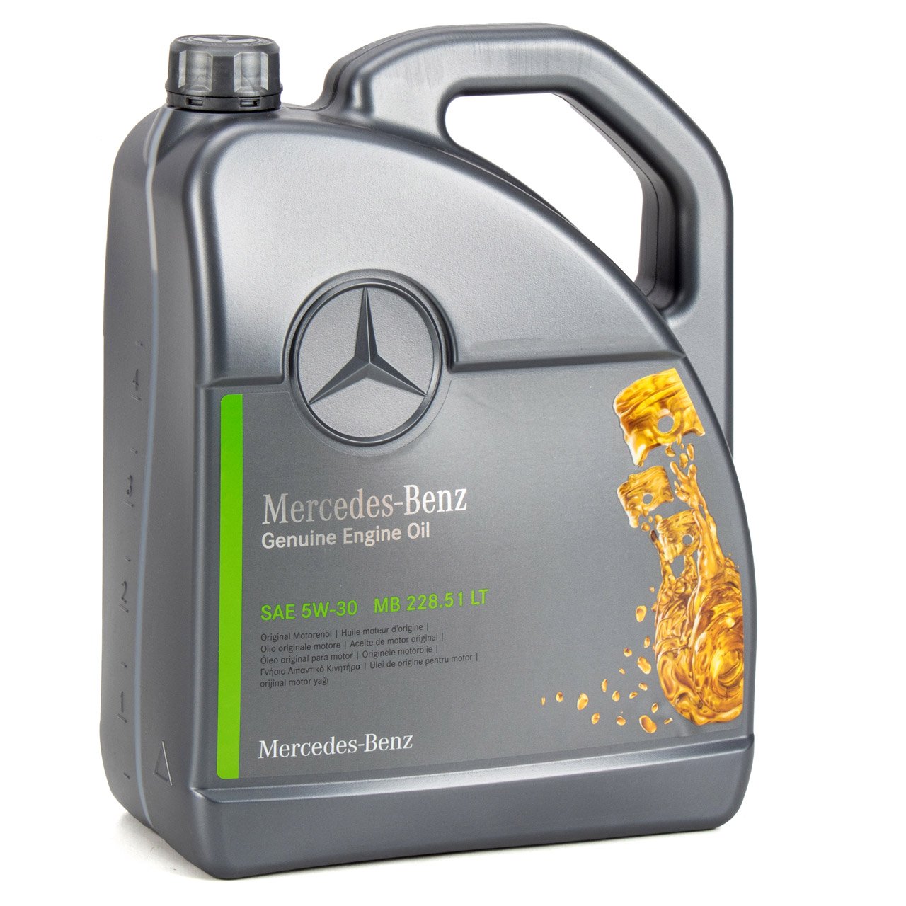 6L 6 Liter ORIGINAL Mercedes-Benz Motoröl Öl 5W-30 MB 228.51 LT 0009897906