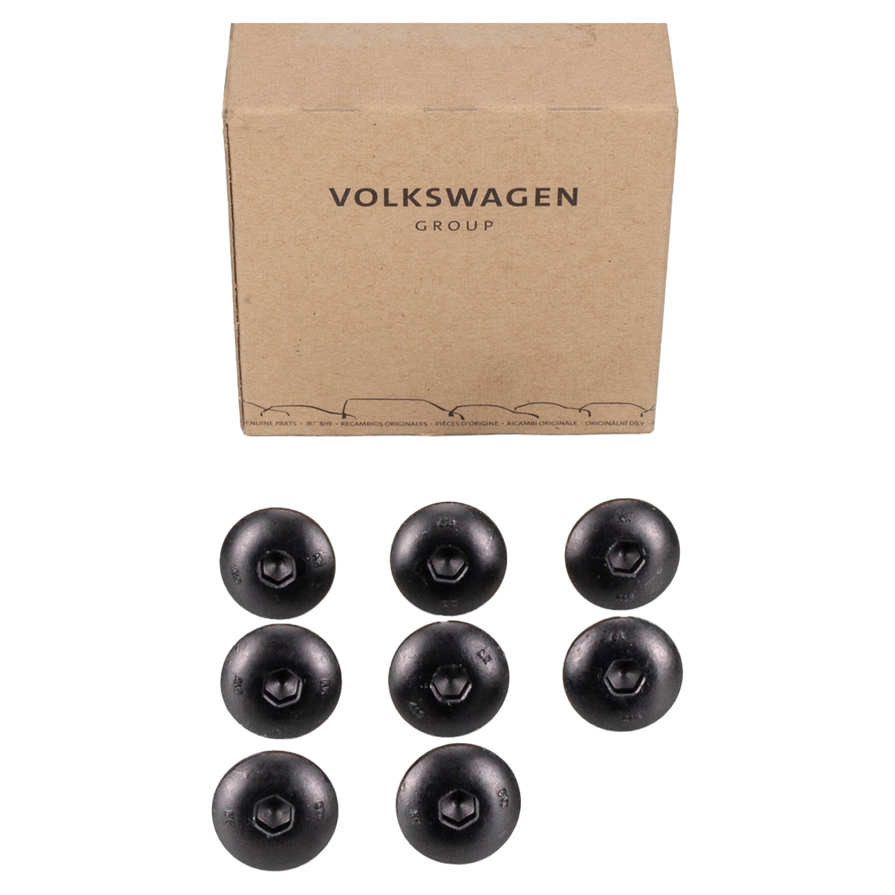 8x ORIGINAL VW Abdeckschraube + Dichtung für Dachträger Caddy 3 4 WHT004908