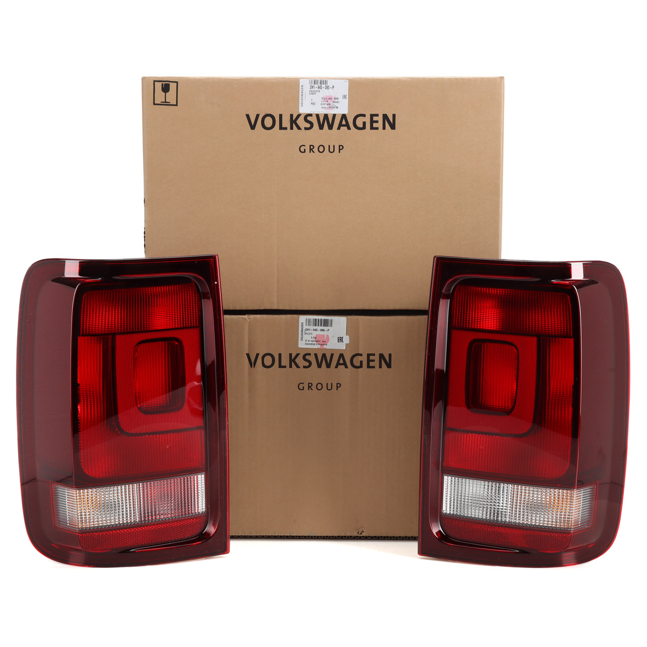 2x ORIGINAL VW Rückleuchte Heckleuchte DARK LABEL Amarok links + rechts