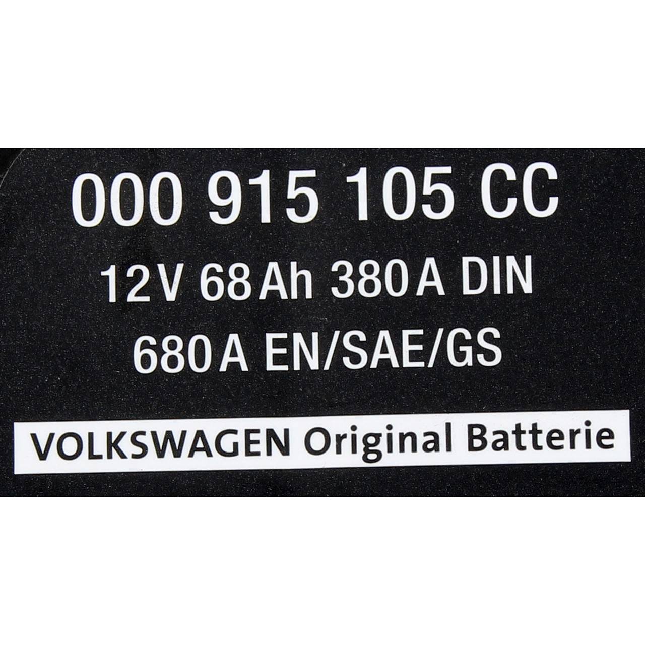 VW Varta Batterie 7P0915105 AGM 68Ah 380A in Baden-Württemberg - Wiesloch, Ersatz- & Reparaturteile