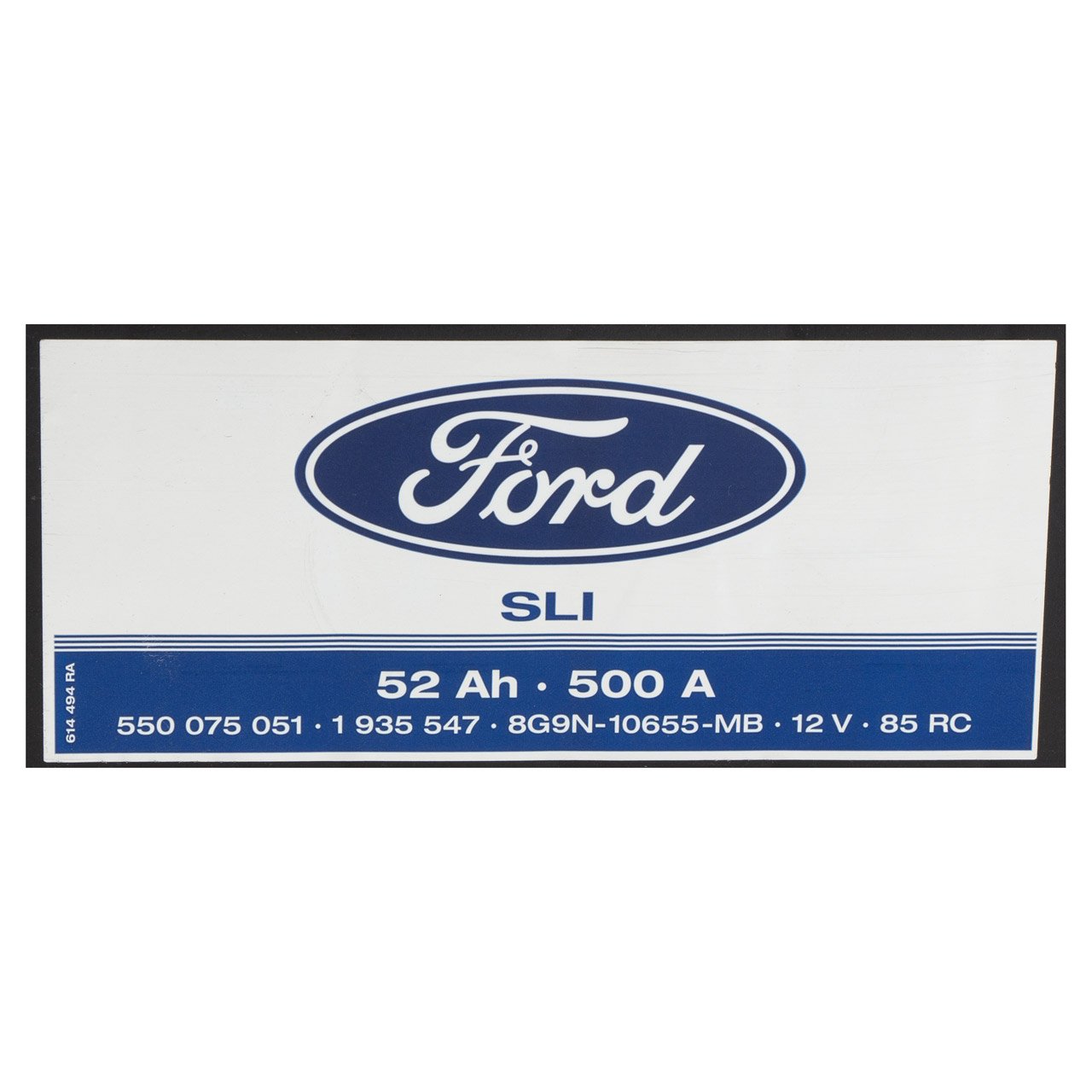 ORIGINAL Ford Autobatterie Batterie Starterbatterie 12V 52Ah 500A 1935547 B-WARE